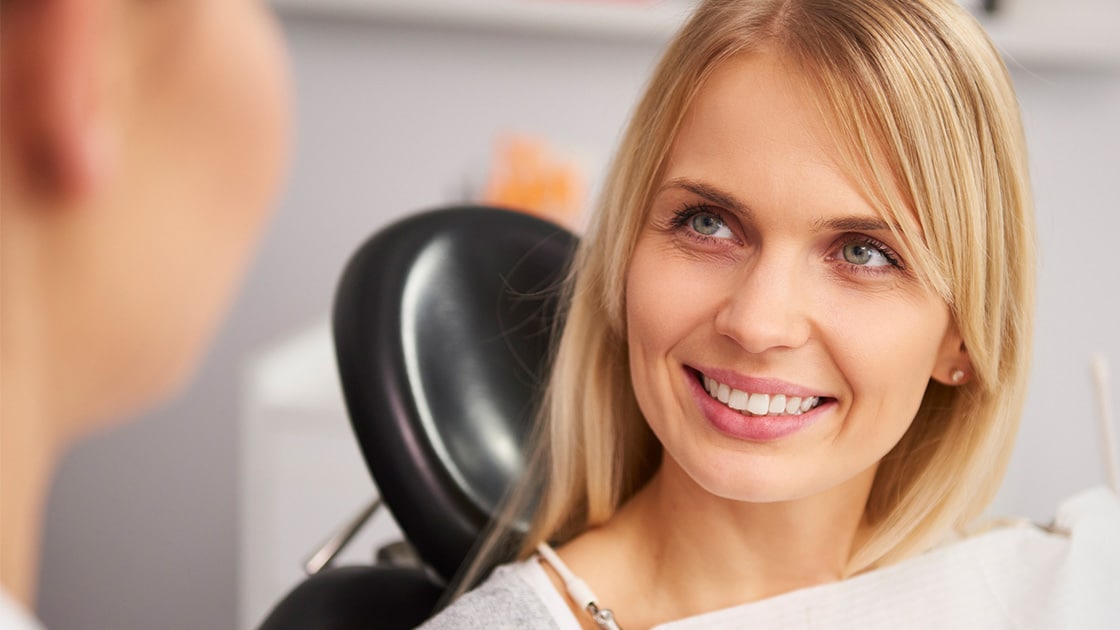 Lady with blonde hair